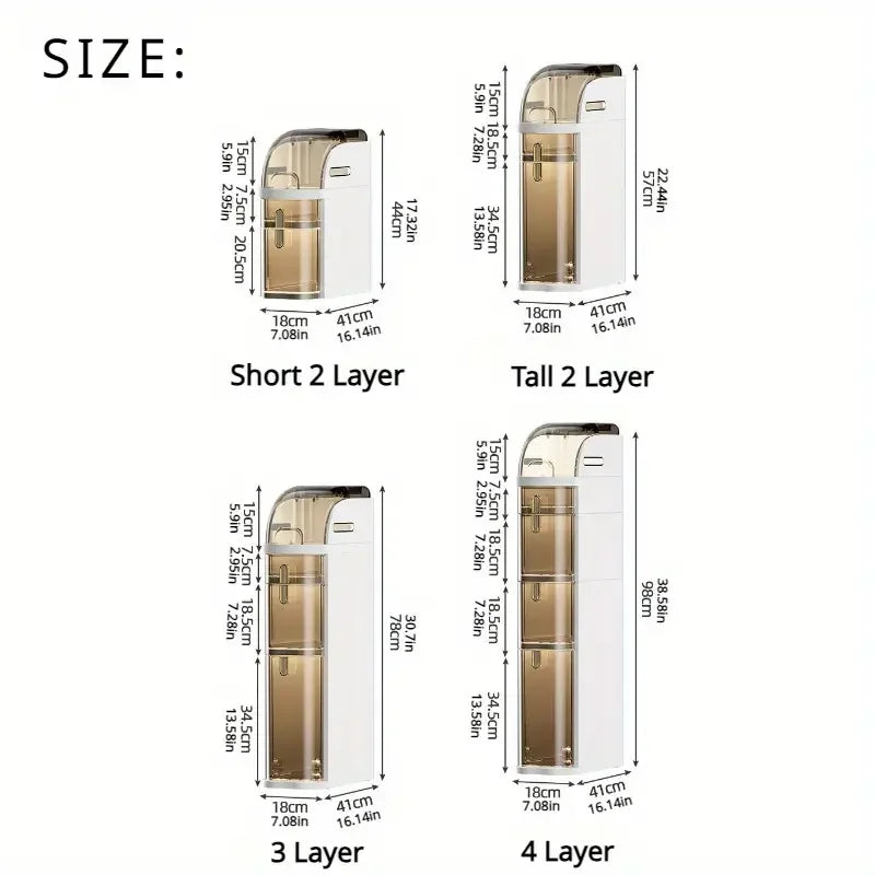 Space Saving Bathroom Storage Cart