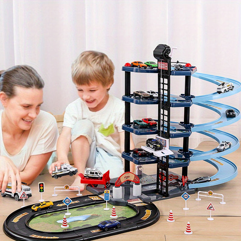 Action Fire Station Playset with Police Cars