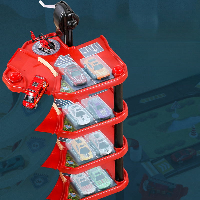 Action Fire Station Playset with Police Cars