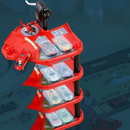 Action Fire Station Playset with Police Cars