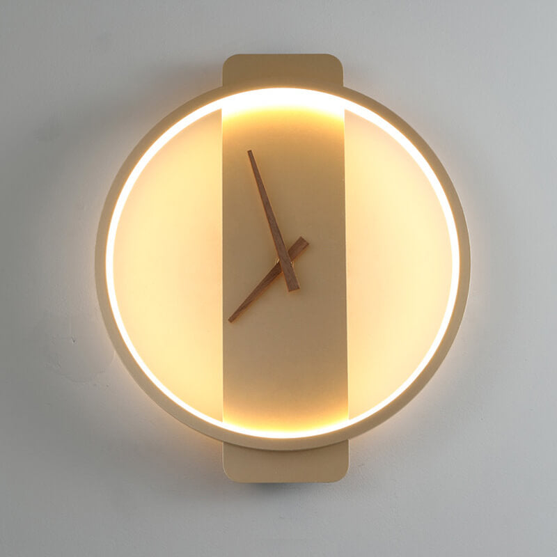 Stylish Round Clock LED Wall Light