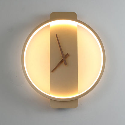 Stylish Round Clock LED Wall Light