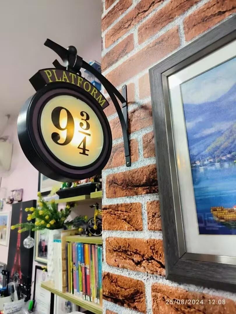 Enchanted Hogwarts Platform Wall Light