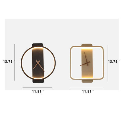 Stylish Round Clock LED Wall Light
