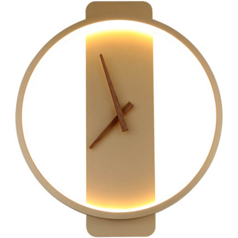 Stylish Round Clock LED Wall Light