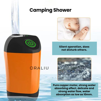 Compact Rechargeable Outdoor Camping Shower Kit