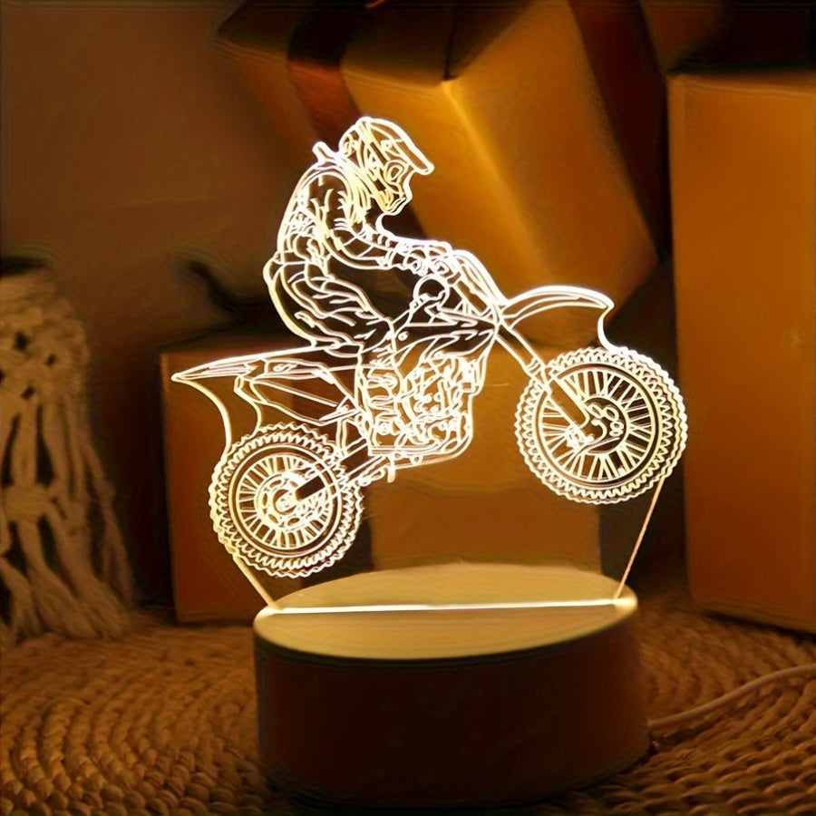 Cool Motocross 3D LED Night Light