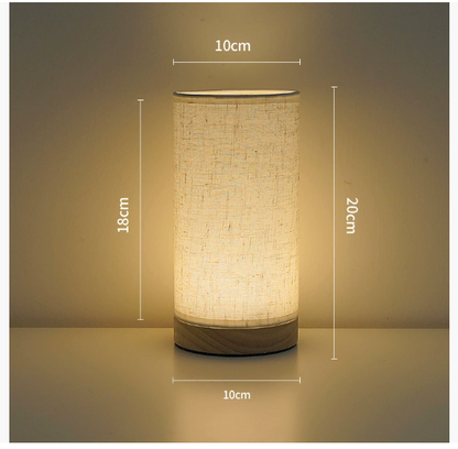 Relaxing White Bedside Table Lamp