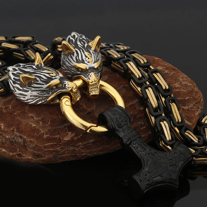 Strong Metal Viking Warrior Pendant Necklace