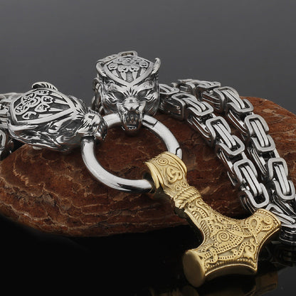 Strong Metal Viking Warrior Pendant Necklace