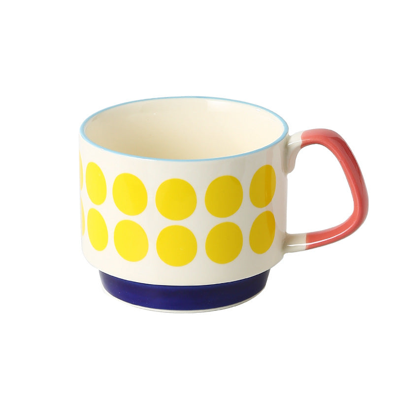 Decorative Printed Hanging Ceramic Coffee Mug
