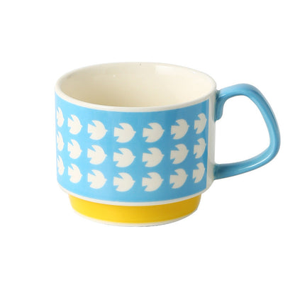 Decorative Printed Hanging Ceramic Coffee Mug