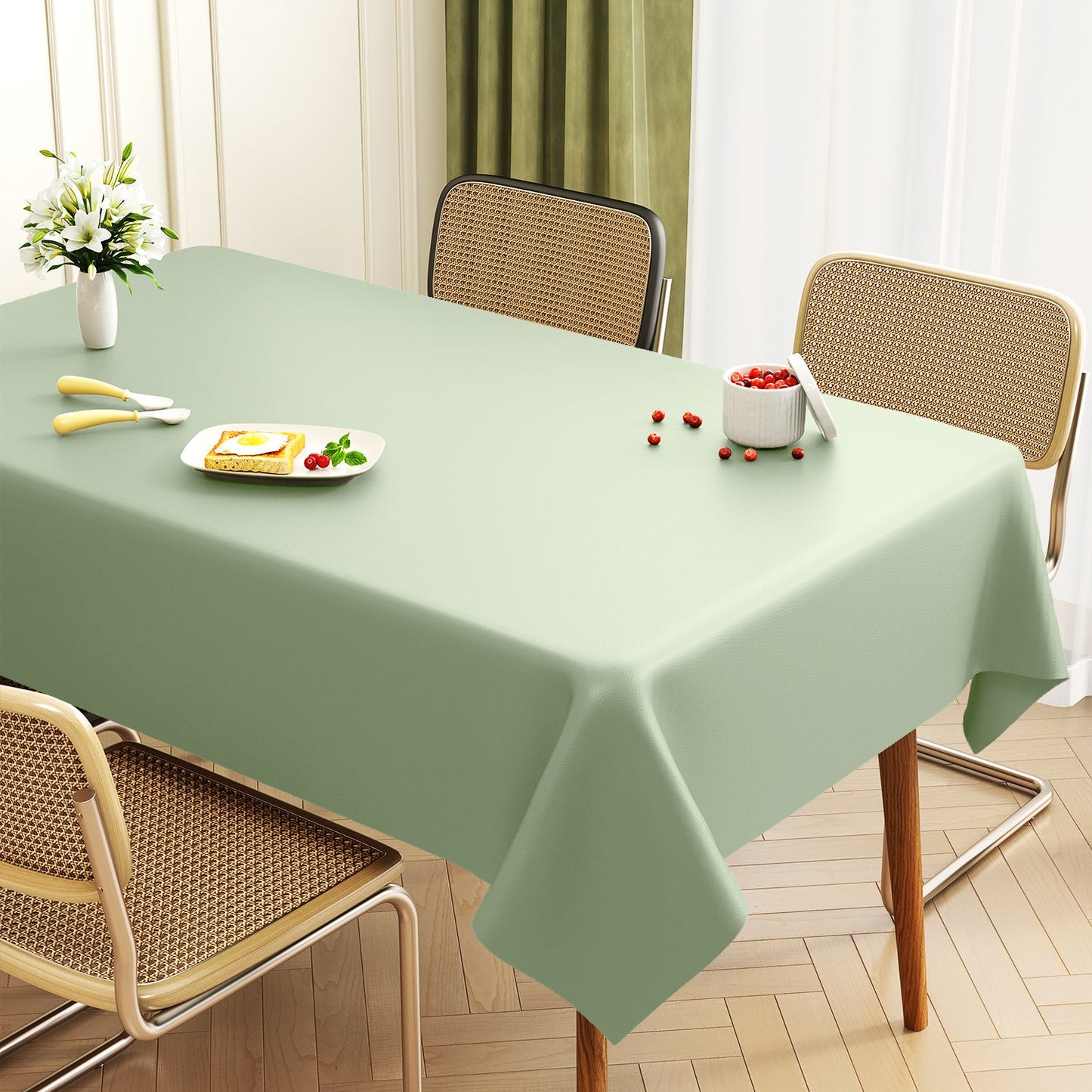 Premium Leather Rectangular Table Protector