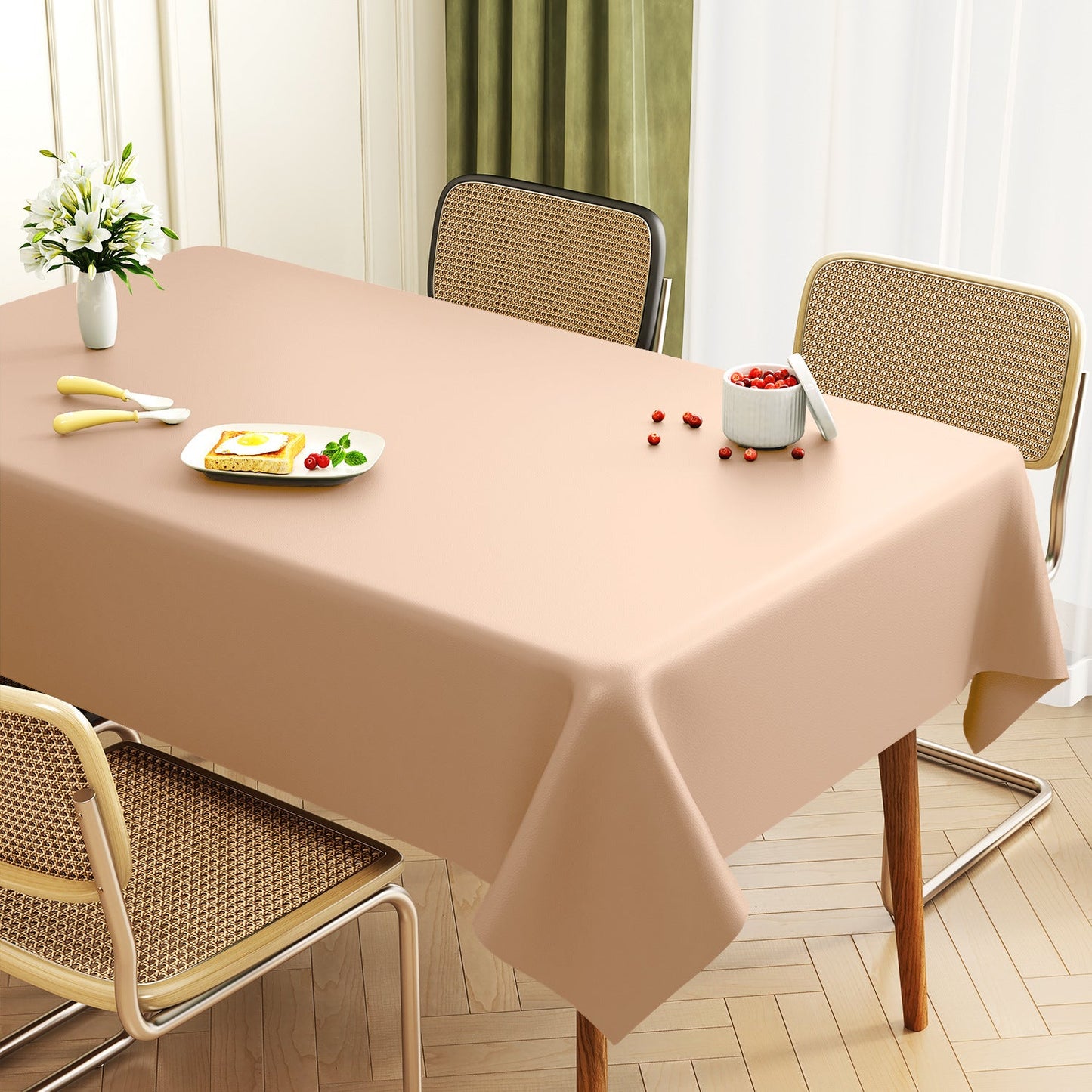 Premium Leather Rectangular Table Protector