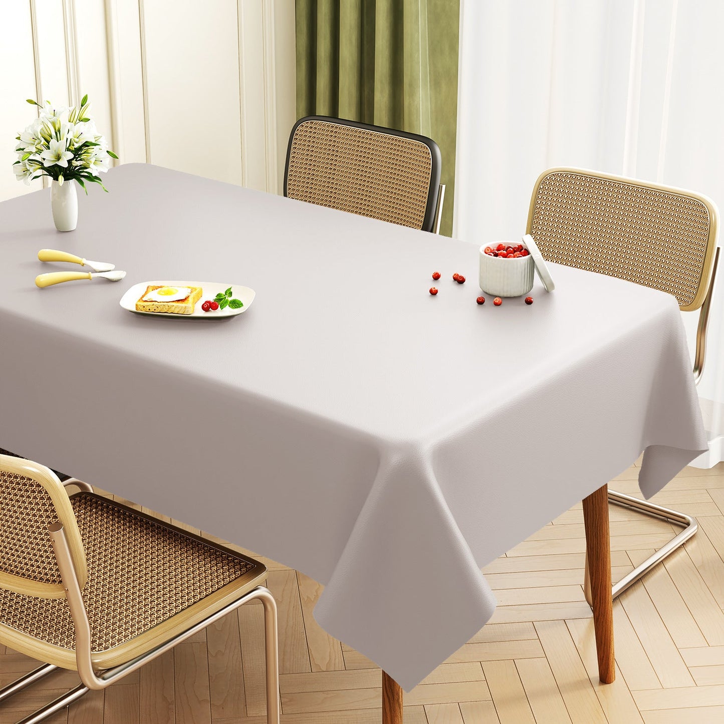 Premium Leather Rectangular Table Protector