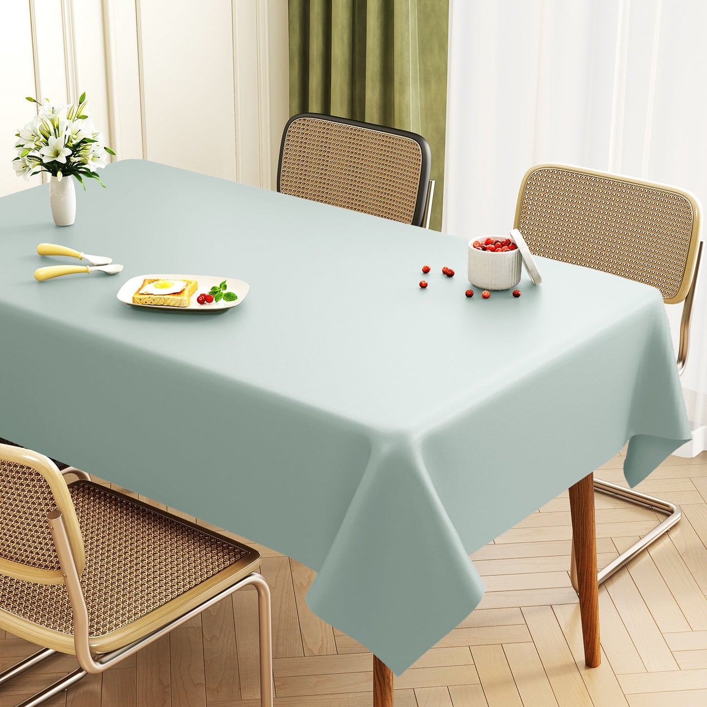 Premium Leather Rectangular Table Protector