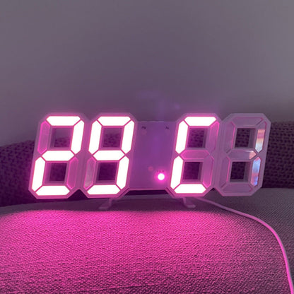 Modern LED Wall Clock Home Decor Display