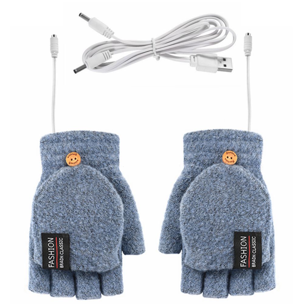Warm Thermal Half Finger Gloves for Men Women