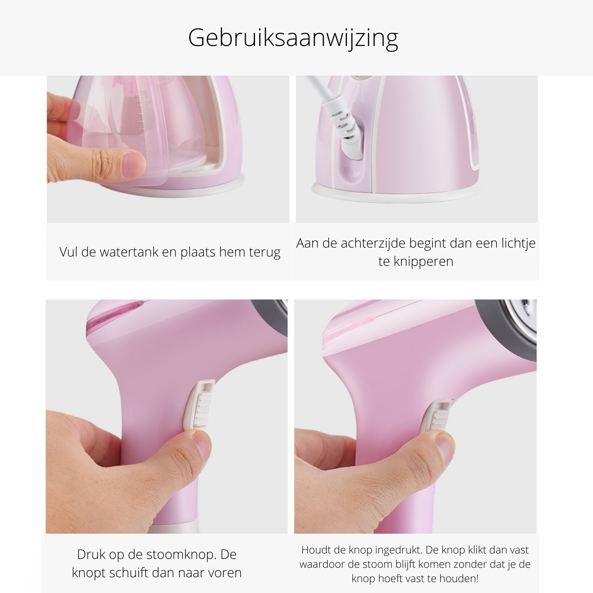 Travel Mini Fabric Steamer Easy Iron