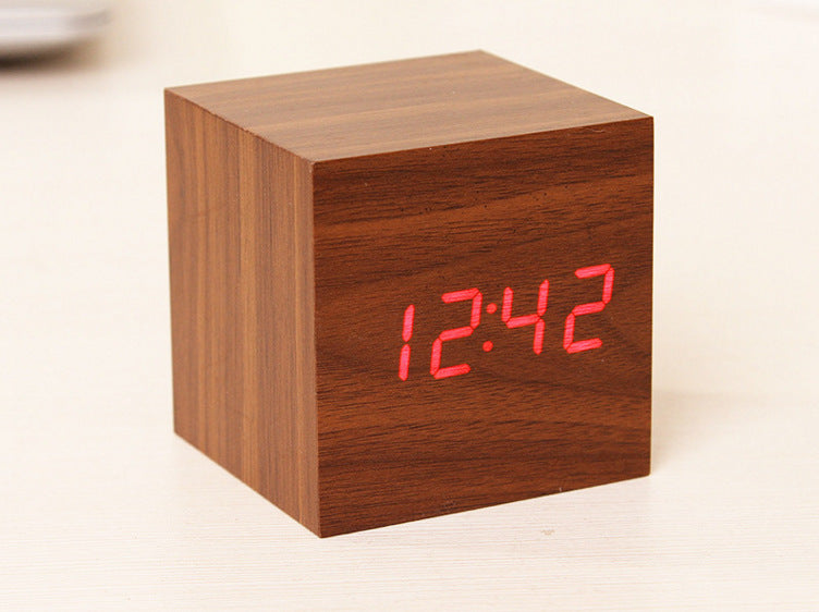 Accurate Square LED Clock Thermometer