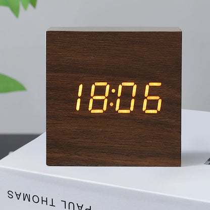 Accurate Square LED Clock Thermometer