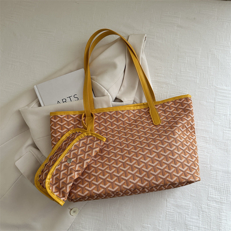 Big Women's Tote Shoulder Handbag PU Leather Bag