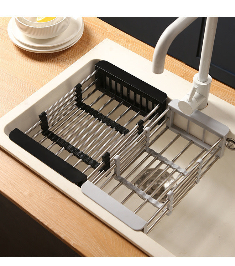 Space Saving Collapsible Dish Rack and Plate Holder