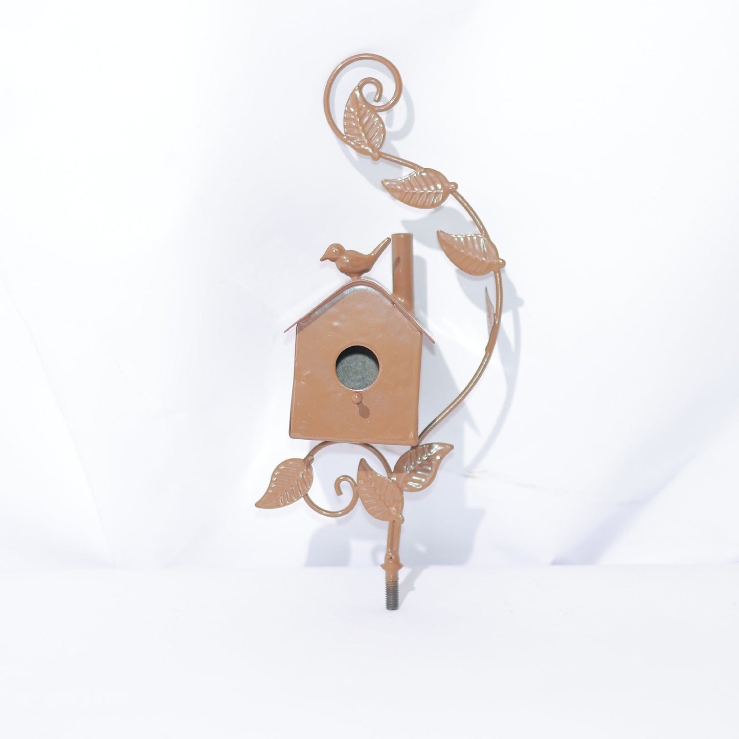 Rustic Metal Birdhouse Garden Decor