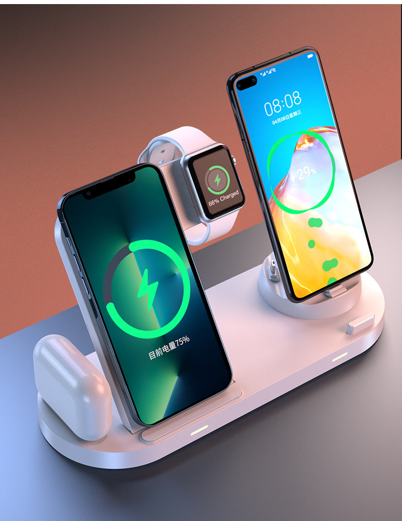 Wireless Charging Station With 6 in 1 Design And Foldable Stand Befez wireless-charging-station-with-6-in-1-design-and-foldable-stand-befez