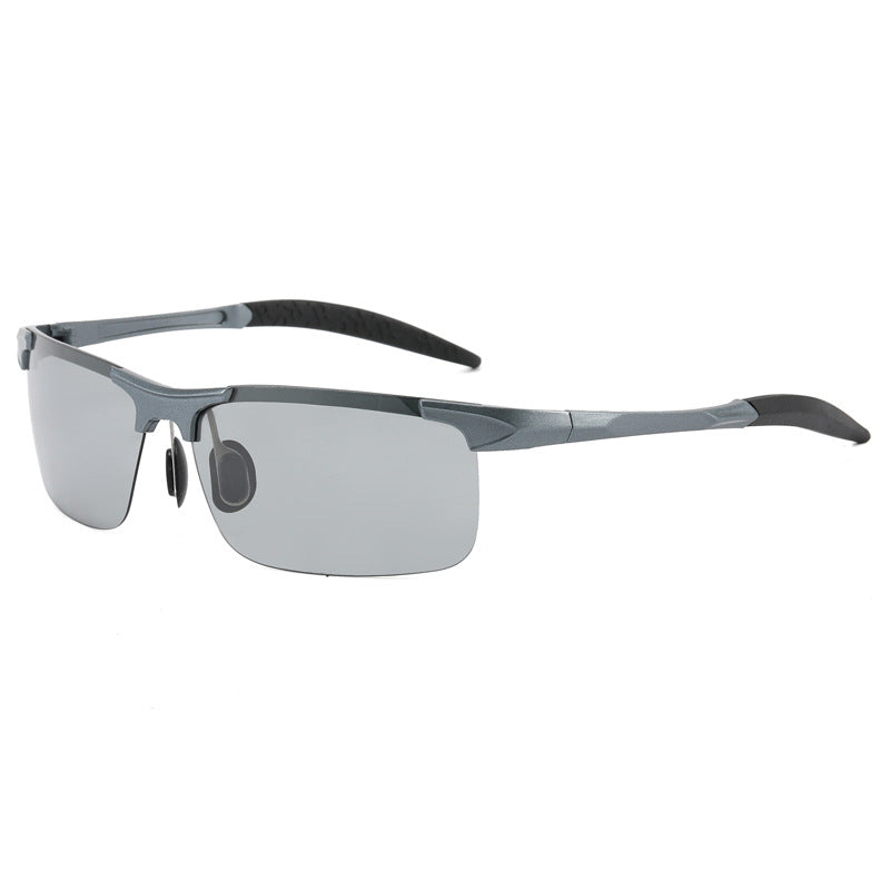 Trendy Polarized Color Changing Sunglasses with AVC Lens