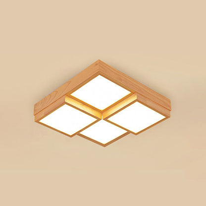 Rustic Wooden Pendant Lamp