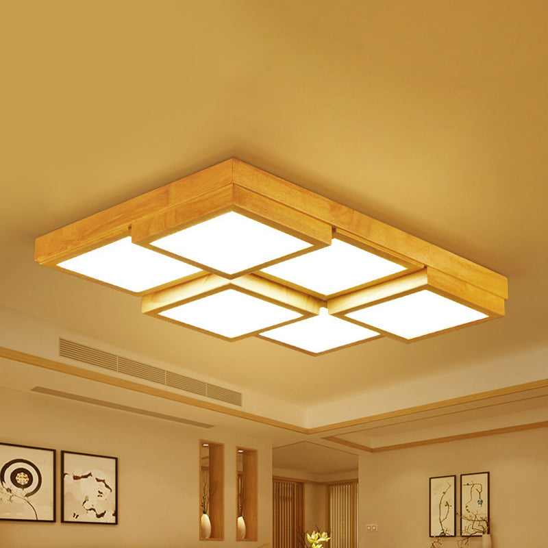 Rustic Wooden Pendant Lamp