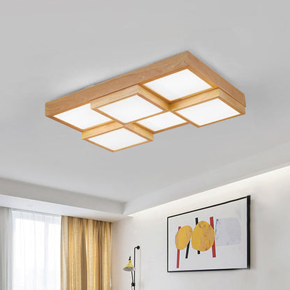Rustic Wooden Pendant Lamp