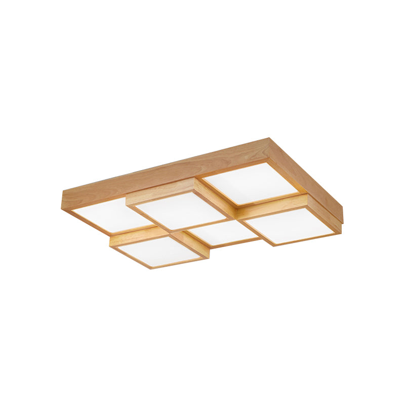 Rustic Wooden Pendant Lamp