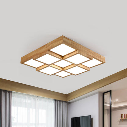 Rustic Wooden Pendant Lamp