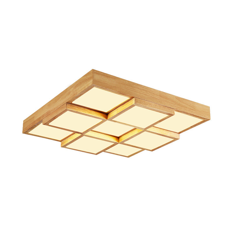 Rustic Wooden Pendant Lamp