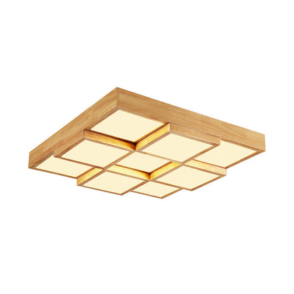 Rustic Wooden Pendant Lamp