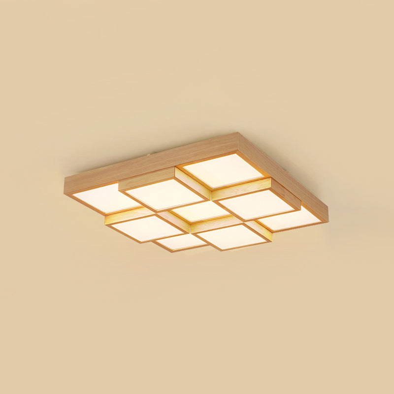 Rustic Wooden Pendant Lamp