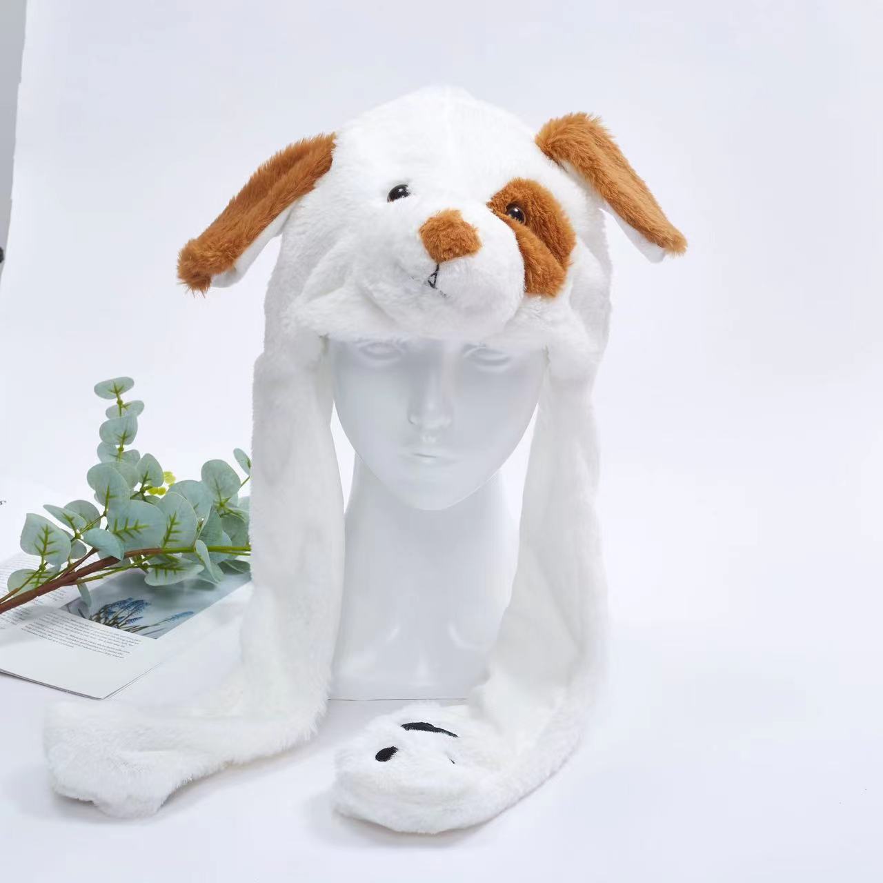 Soft Fuzzy Winter Hat with Adjustable Ears