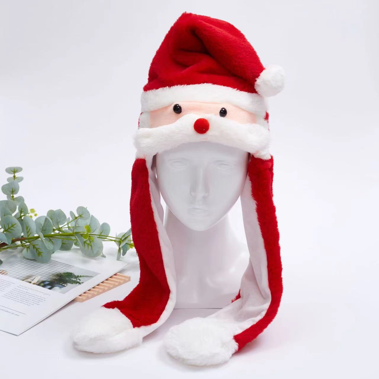 Soft Fuzzy Winter Hat with Adjustable Ears