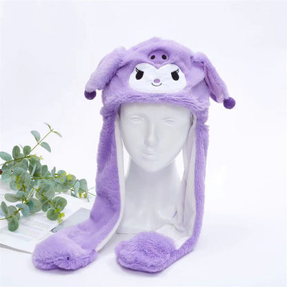 Soft Fuzzy Winter Hat with Adjustable Ears