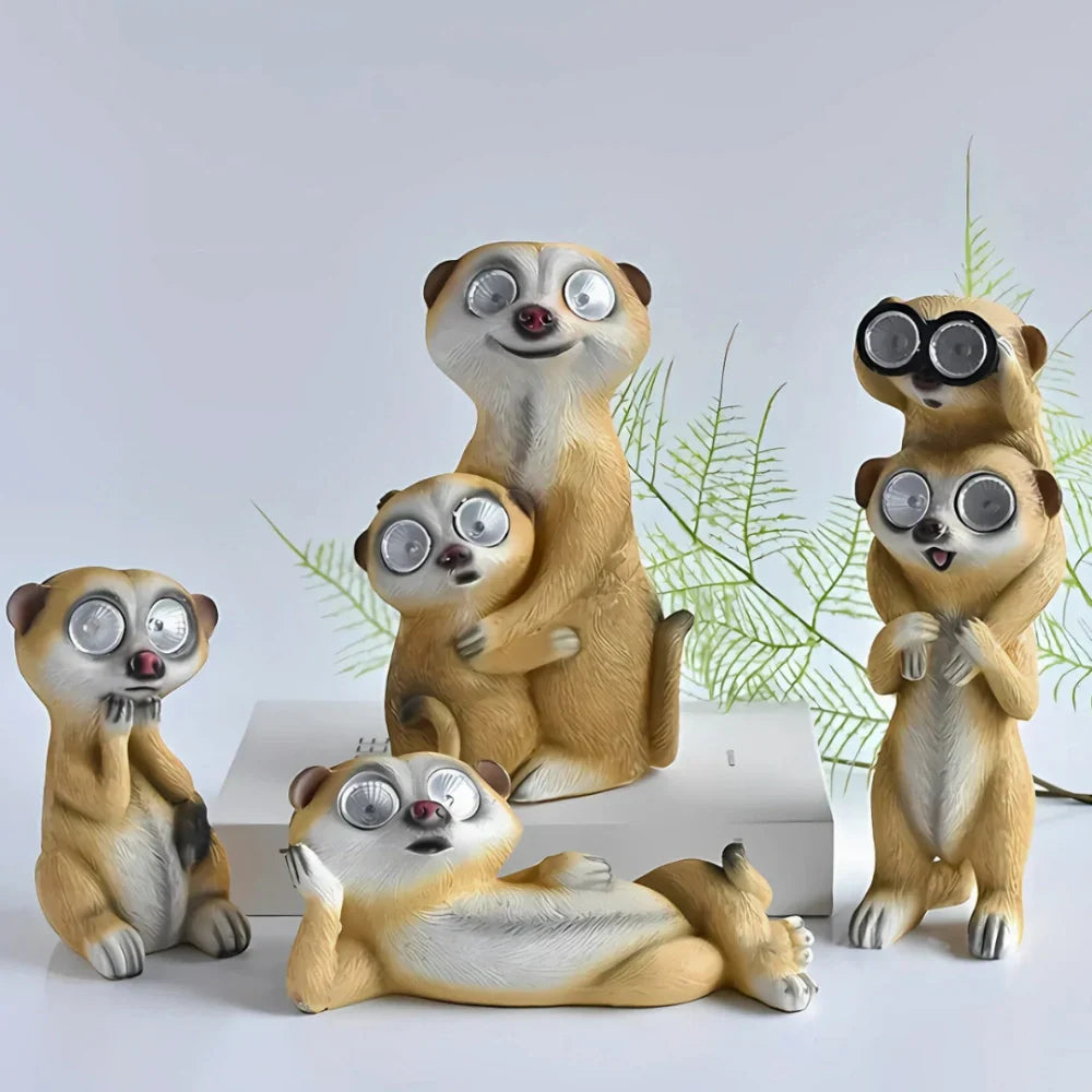 Cute Meerkat Solar Powered Desk Lamp