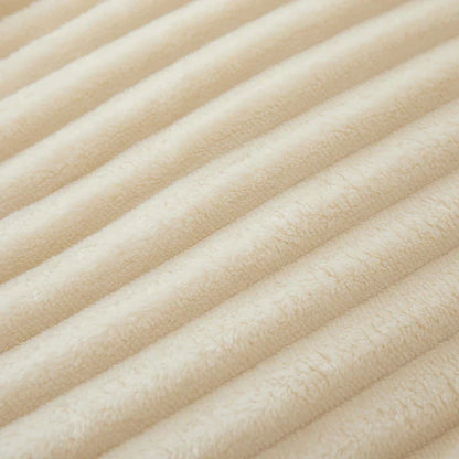 Soft Plush Striped Throw Blanket