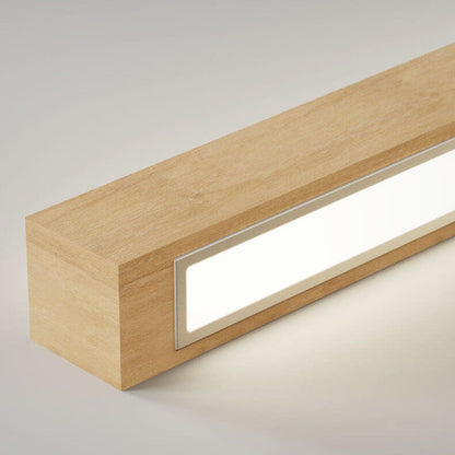 Natural Wooden Japanese LED Wall Lamp