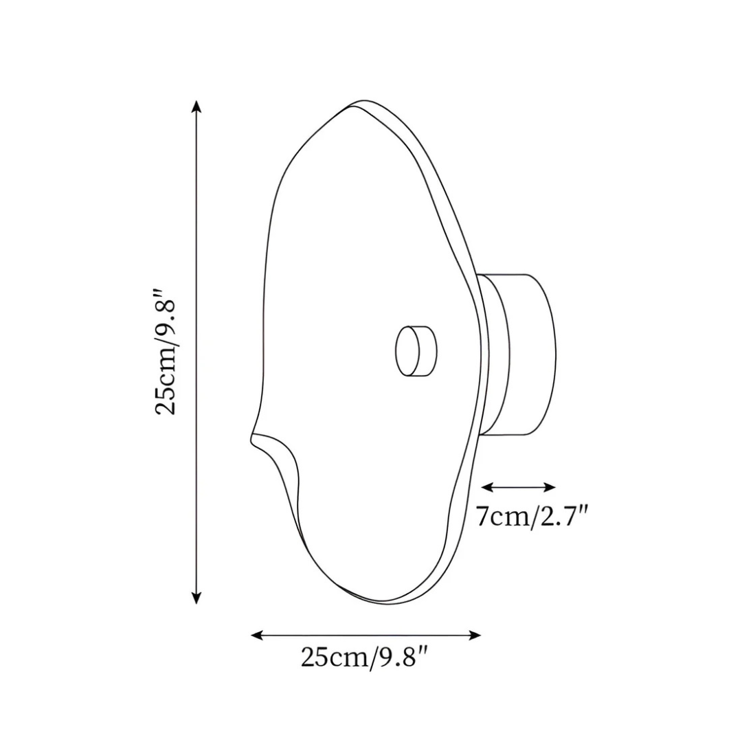 Stylish Round Glass Wall Light