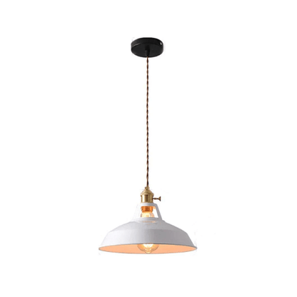 Retro Pastel Pendant Light - Chic Metal Glow