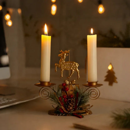 Warm Festive Candle Table Holder