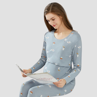 Cozy Maternity Dress for Lounging at Home