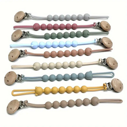 Soft Baby Pacifier Clip Chain