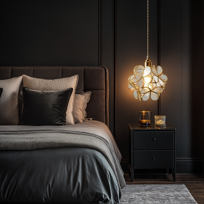 Stylish Floral Glass Hanging LED Light
